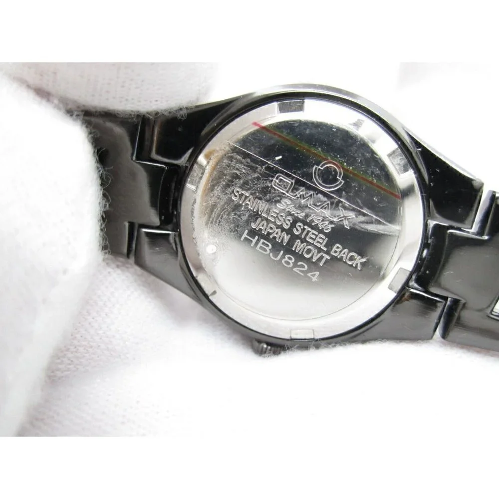 Women QMax Quartz WR Analog‎ 25mm Dial Causal Round Watch (F637)